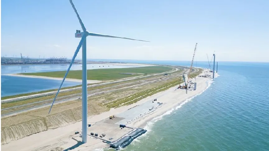 Mandvi Beach and Windfarm