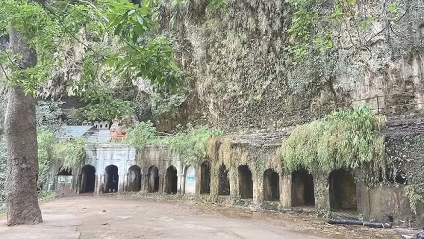 Pandav Caves and Fall